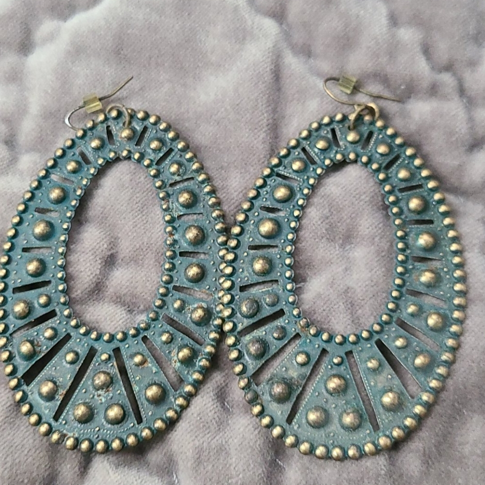 Vintage Dark Real Earrings